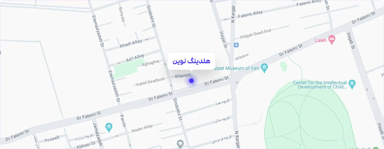 نقشه موقعیت تماس دسکتاپ
